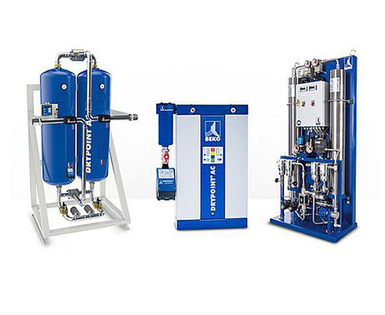 a picture fo three types of beko regenerating dryers available in SAn Diego, orange and surrounding areas.